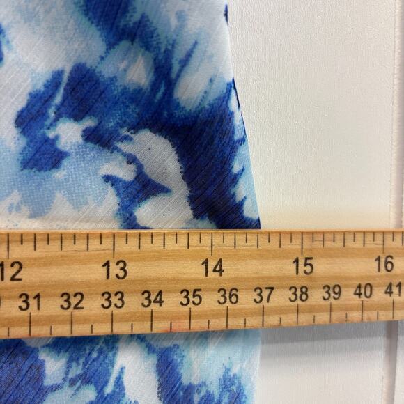 Top Shop Chiffon Baby Doll Watercolor Boho Chic Maxi Dress Size 8 Wedding Event - Picture 5 of 10